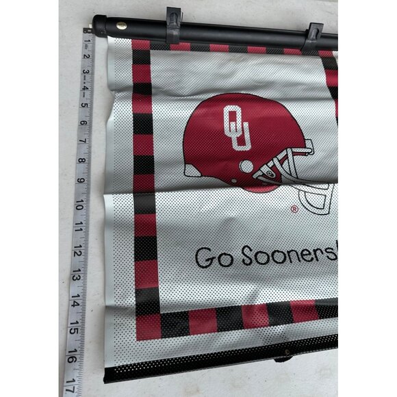 NCAA Baby Fanatic Oklahoma OU Sooners Car Sun Window Shade for Babies 17" Tall - Picture 8 of 11